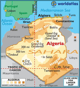 Algeria map