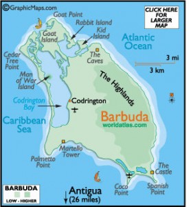 Barbuda map